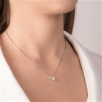 Collana Mirco Visconti Donna in Oro bianco Diamante 0.28 Ct BN1/70 - BN1/70
